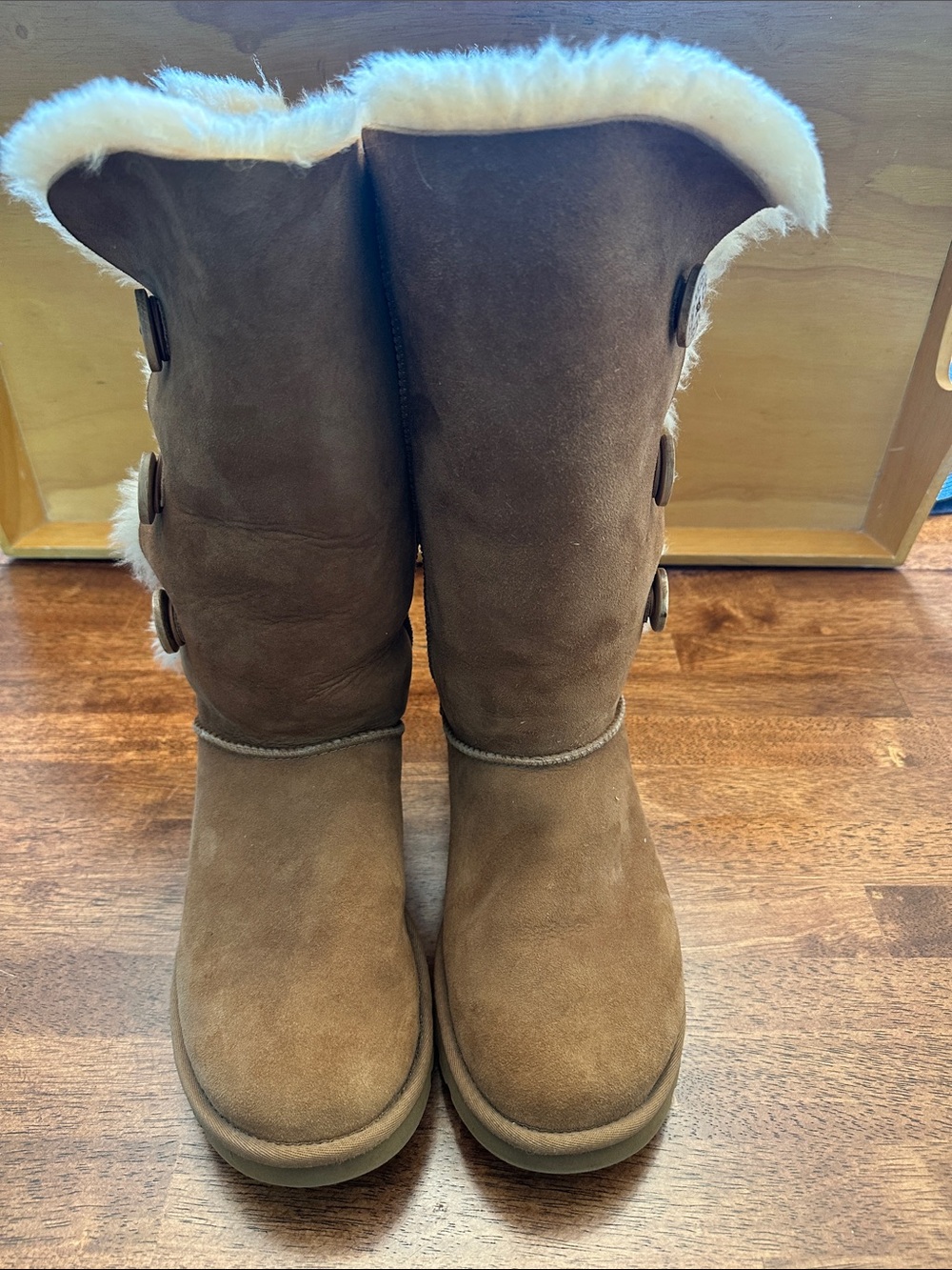 UGG Sheepskin Bootie - Tan - Picture 2 of 5